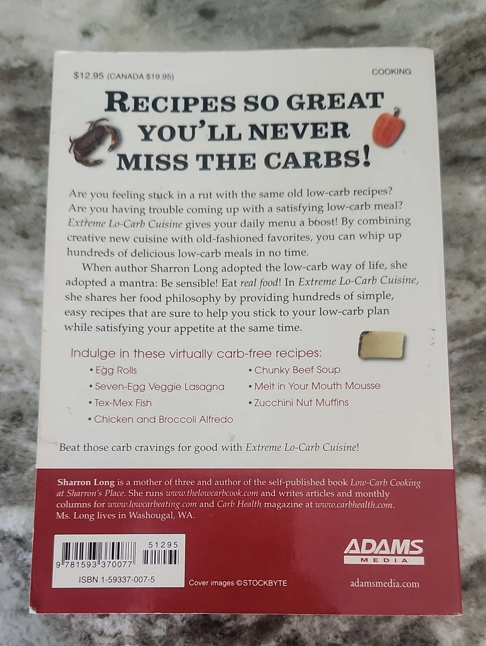Extreme LO-Carb Cuisine by Sharron Long